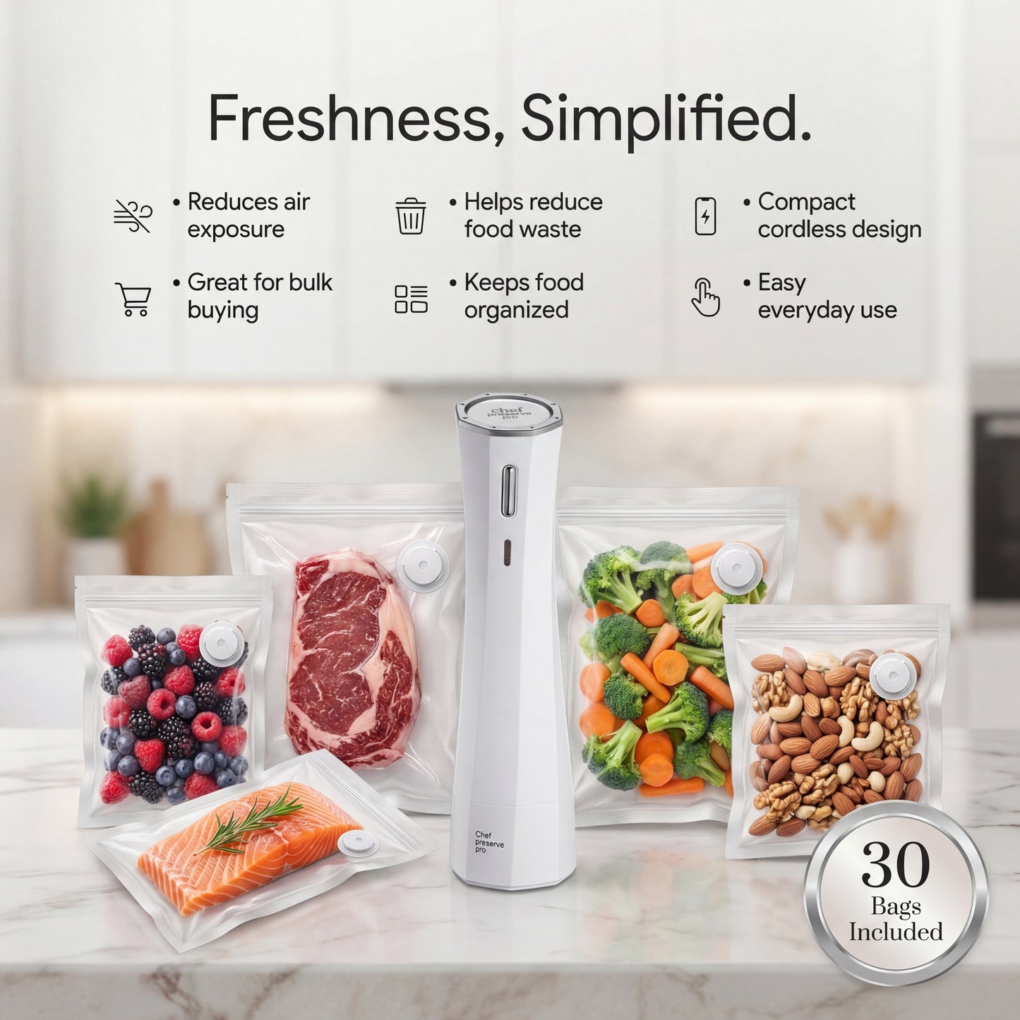 Chef Preserve Pro - Compact Vacuum Sealer